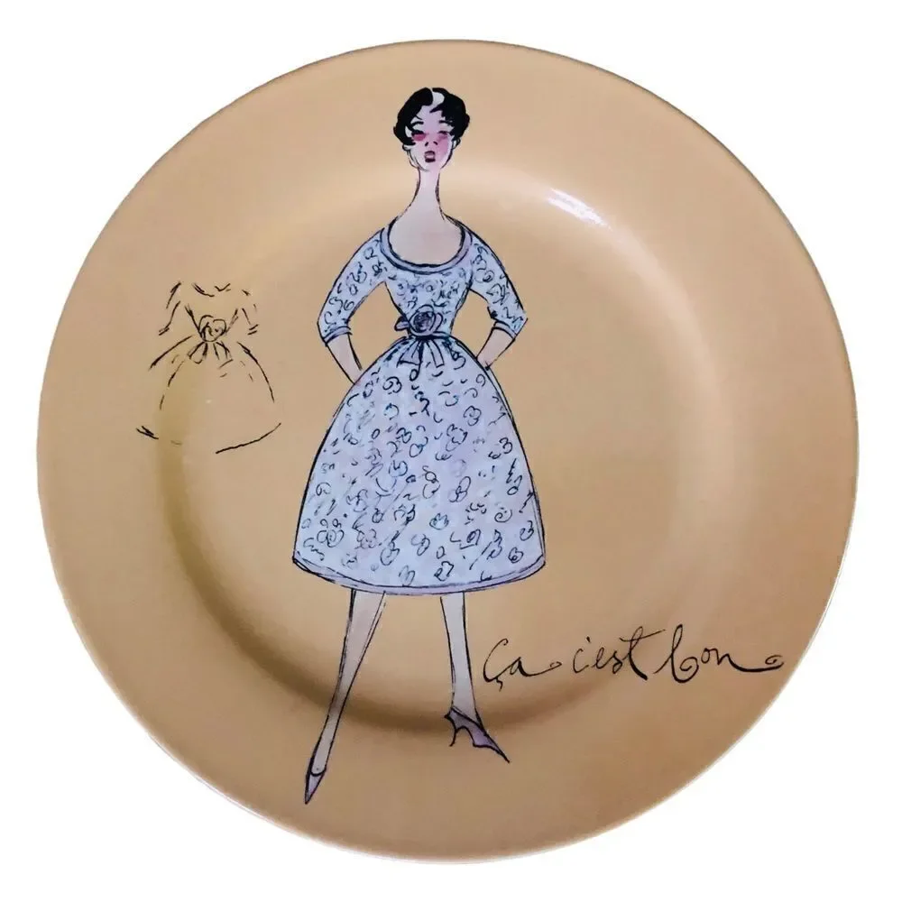 Fashion Dessert Plates 8 inches by Rosanna Set/4